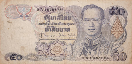 the bill from Thailandの写真素材
