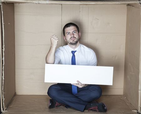 powerless businessmanの写真素材
