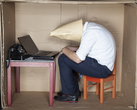 depressed employeeの写真素材