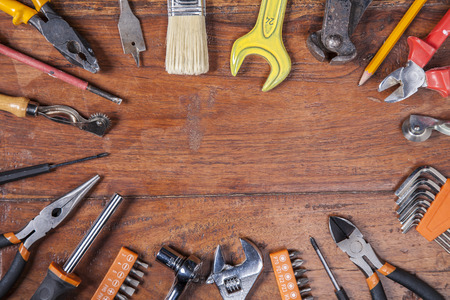 various kinds of tools, copy spaceの写真素材