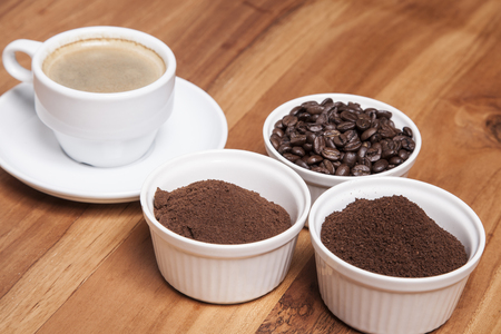 coffee, different typesの写真素材
