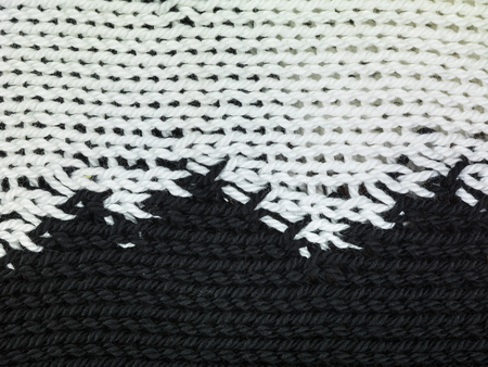 white and black background textileの写真素材