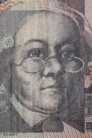 portrait of Mary Reibey on Australian dollarの写真素材