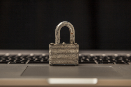 photo showing the concepts of security and confidentiality of personal data on the Internet, unlock