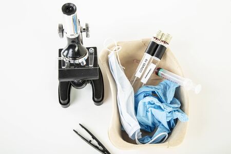 medical equipment necessary to carry out laboratory testsの写真素材