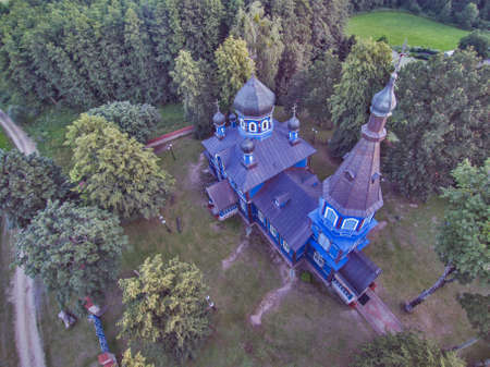 Orthodox Church of the ,, Protection of the Mother of God`` in Puchly, Polandの写真素材