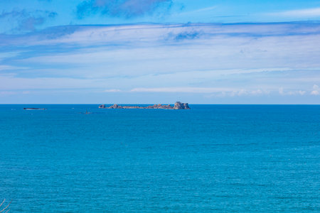 Fort de la ConchÃ©e, Saint Malo, France, built on a small island in the sea