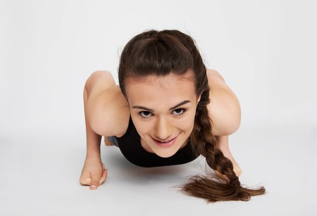 The workout of teen girl