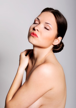 Beautiful naked womanの写真素材