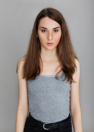 Young teenager girl.の写真素材