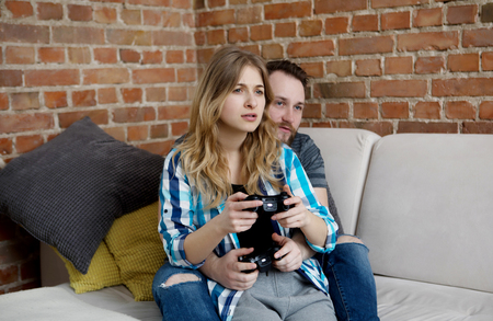 Playing in video games.