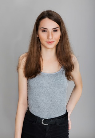 Young teenager girl.の写真素材