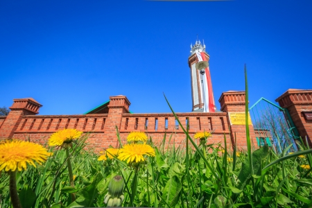 Lantern and flowersの写真素材