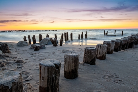 Breakwater HDRの写真素材