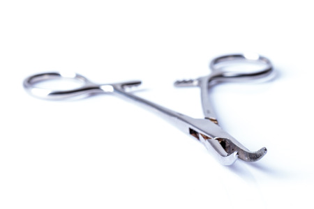 Surgical forceps isolatedの写真素材
