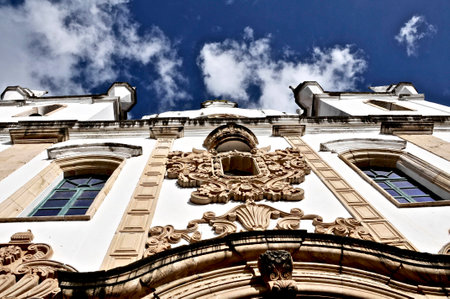 Church in historical town of Penedo Brazil