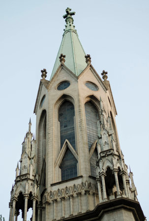 Old Gothic churchの写真素材