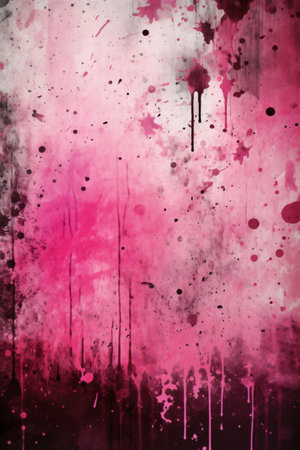 Abstract grunge background pink and black with place for text - created with AIの素材