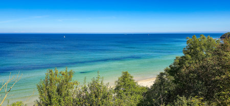 Baltic Sea Coastline View at Kap Arkona Summer