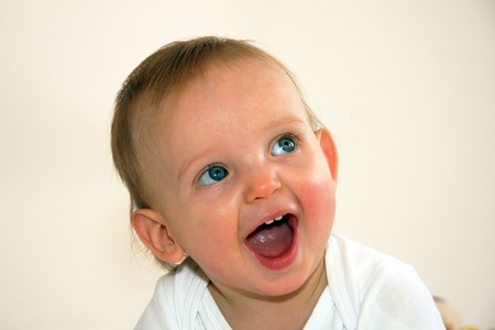 laughting infant