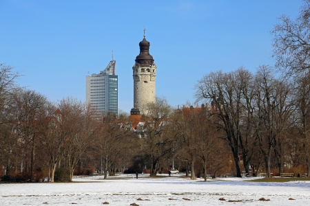 Leipzig, View from the Johannaparkのeditorial素材