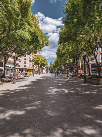 Street view of Barcelona, Spainの写真素材