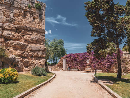 Ruins of the ancient city of Agrigento, Sicily, Italyの写真素材