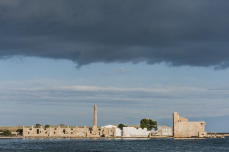 at the ocean side of vendicari, sicily, italyの写真素材