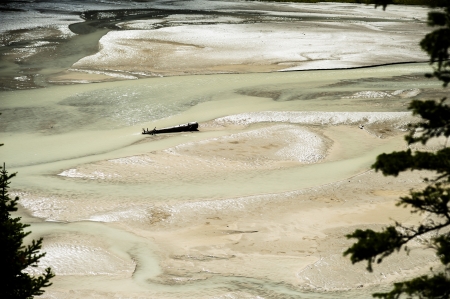 Water detail of Lake Loiuse, Alberta, Canada
