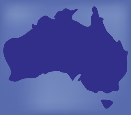 australia map on a white backgroundの写真素材