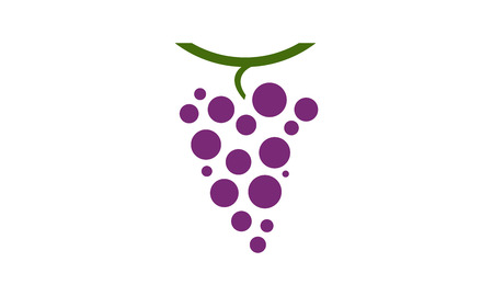 grapes on white backgroundの写真素材