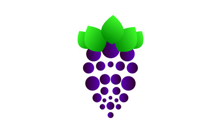 grapes on white backgroundの写真素材