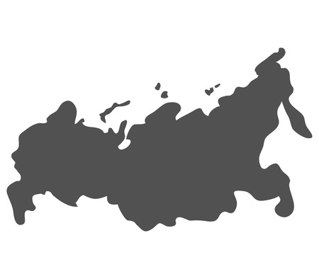 russia map on a white backgroundの写真素材