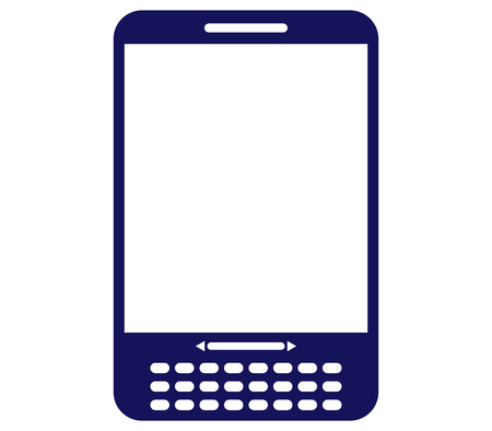 phone on white backgroundの写真素材