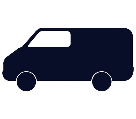 van on white backgroundの写真素材