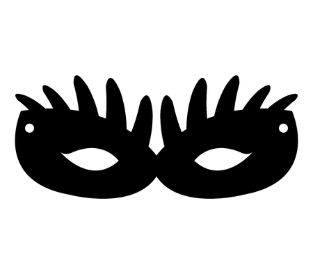 carnival mask on white backgroundの写真素材