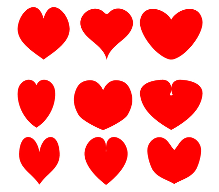 valentine heart on white backgroundの写真素材