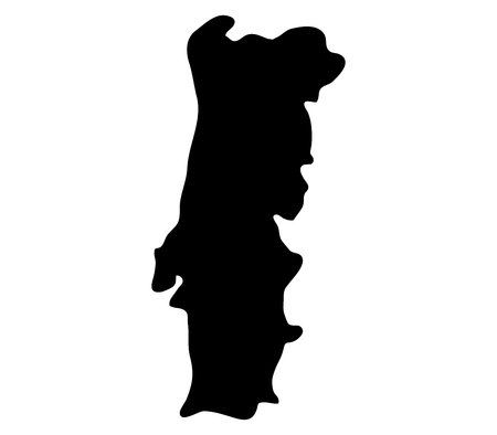 Map of Portugalの写真素材