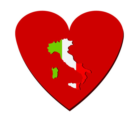 heart Italyの写真素材