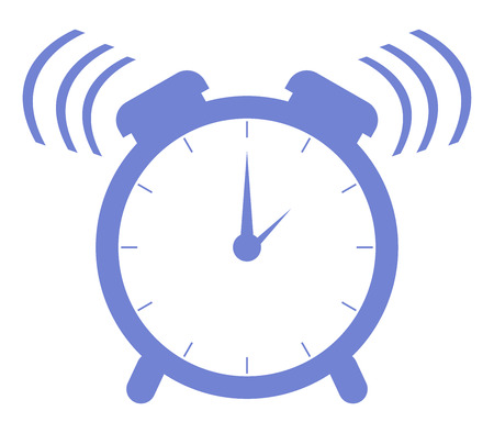 icon alarm clock rings for schoolの写真素材
