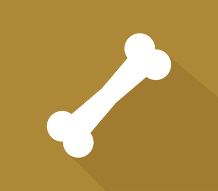 icon dog bone in flat designの写真素材
