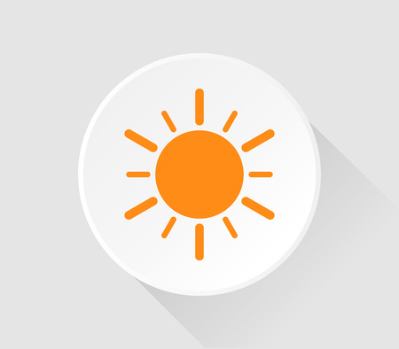 sunny icon illustratedの写真素材