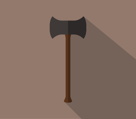 ax icon in flat designの写真素材