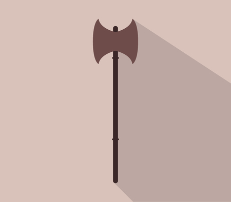 ax icon in flat designの写真素材