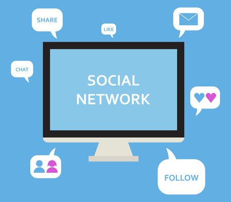 social networkの写真素材