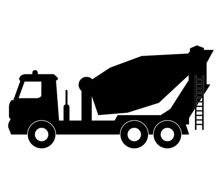 icon concrete mixer truckの写真素材