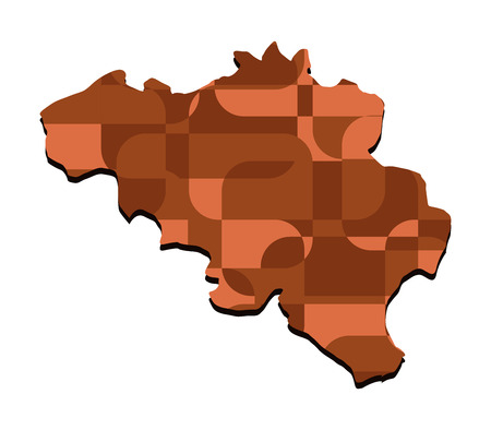 map of Belgiumの写真素材