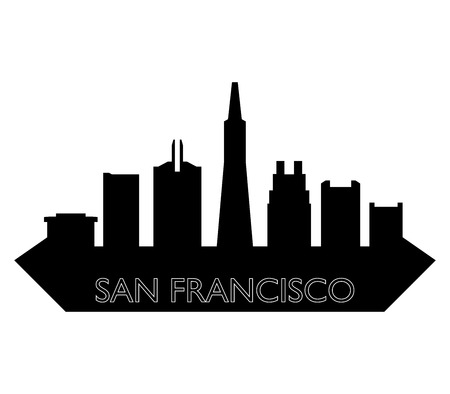 san francisco skylineの写真素材