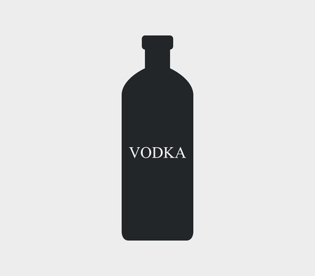 Icon bottle of vodkaのイラスト素材