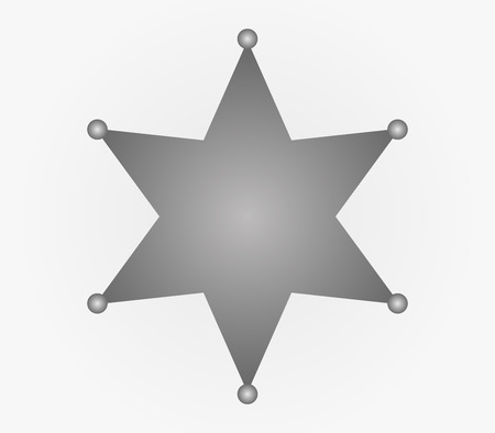 icon sheriff starのイラスト素材